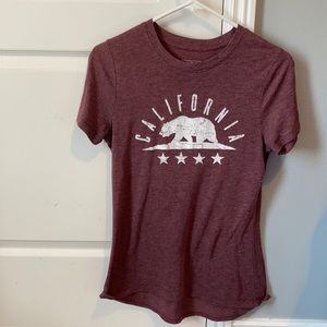 Maroon California Top Size M